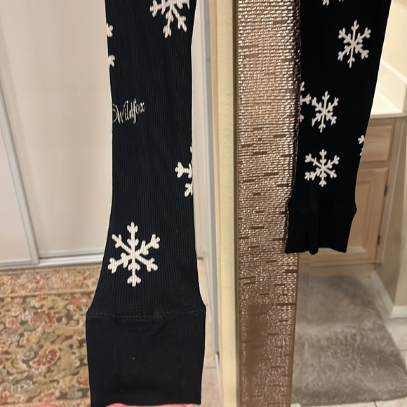 Wildfox intimates snowflake ❄️ comfy waffle joggers - Picture 2 of 5